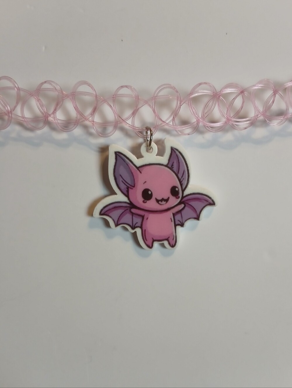 2/$14 Bat Choker Necklace Cute Pastel Goth Kawaii Girls Womens Halloween Critter